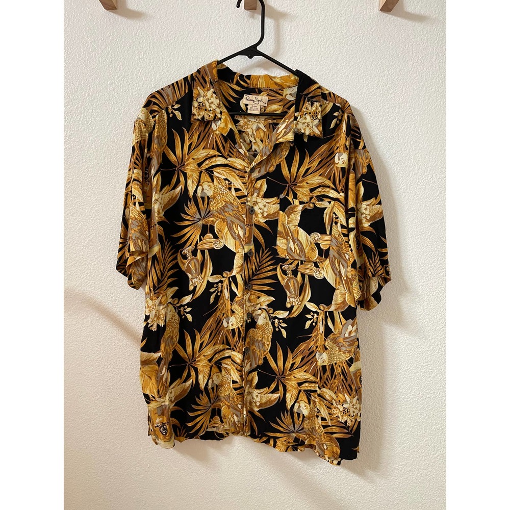 Panama Jack Beer Mug Hawaiian Shirt Size XL